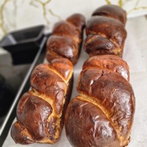 Homemade Chocolate Sweet Bread (Cozonac)