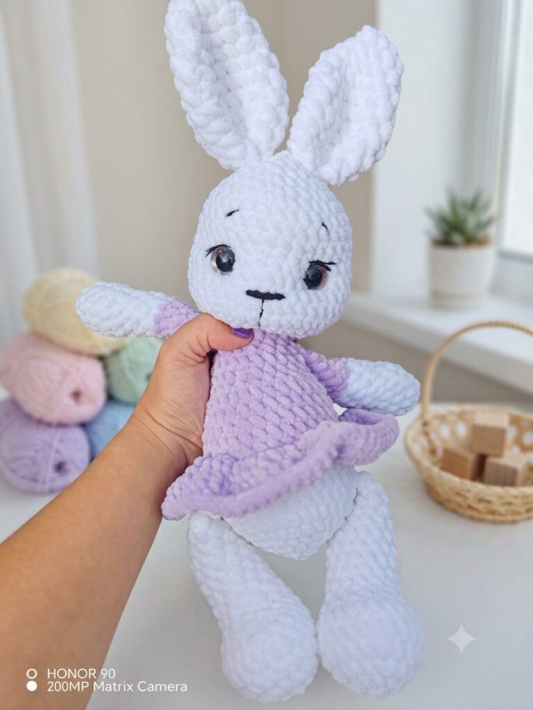 Handmade crochet bunny