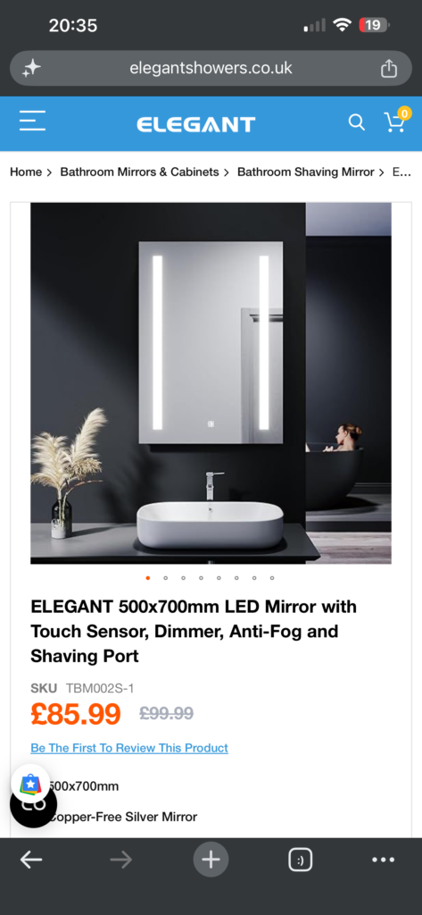 Bathroom Mirror with LED