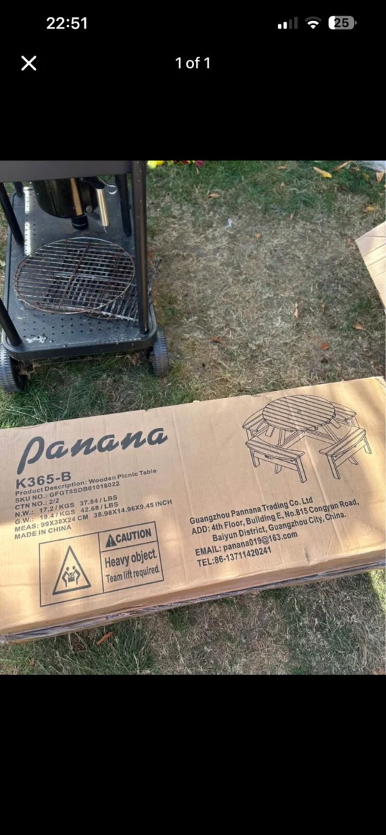 Wooden Picnic Table