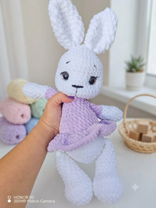 Handmade crochet bunny