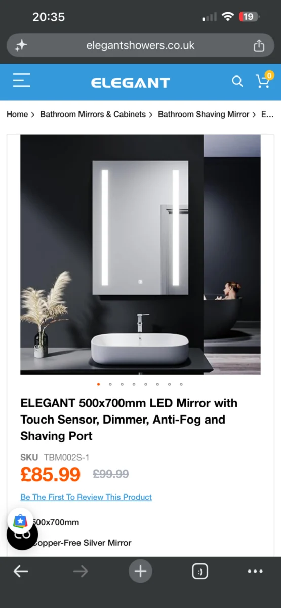Bathroom Mirror with LED